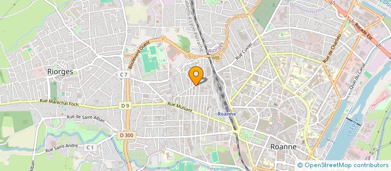 localisation de l'entreprise MADAME CORINE VALORGE  ROANNE