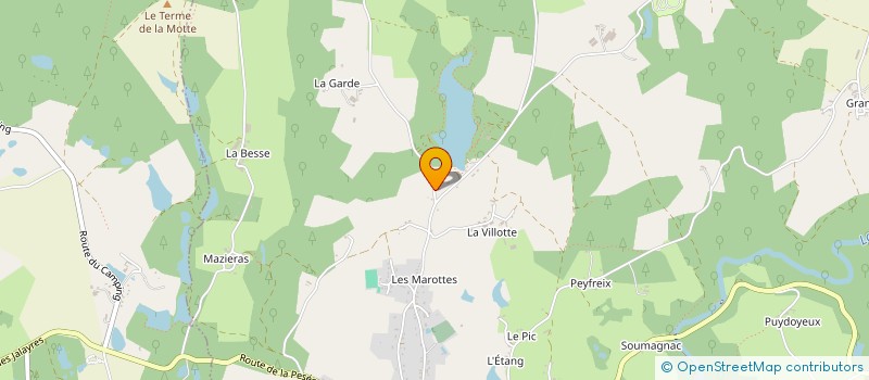 localisation de l'entreprise MADAME CORINE VAN DE BUNT  SAINT-SAUD-LACOUSSIERE