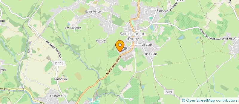 localisation de l'entreprise MADAME CORINE VAVRE  SAINT-LAURENT-D'AGNY