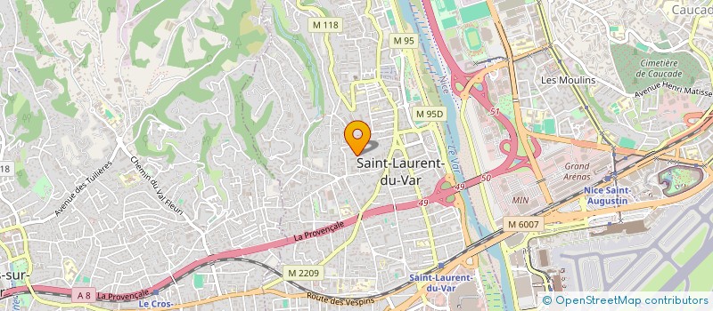 localisation de l'entreprise MADAME CORINE VENEZIA  SAINT-LAURENT-DU-VAR