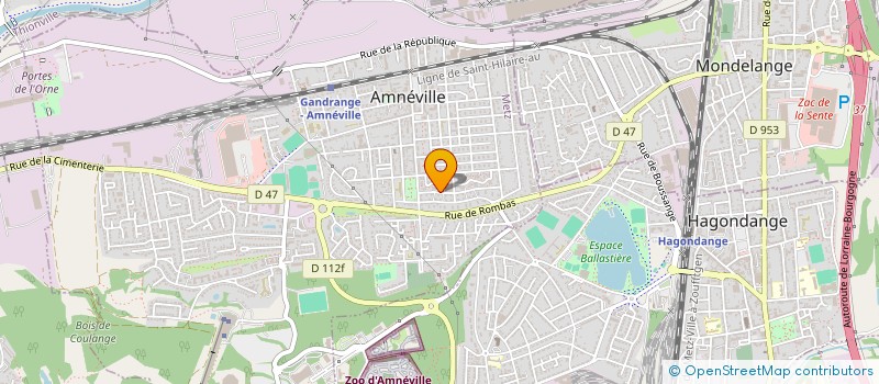 localisation de l'entreprise MADAME CORINE VILMIN  AMNEVILLE