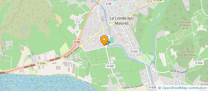 localisation de l'entreprise MADAME CORINNE ACROUTE à LA LONDE-LES-MAURES