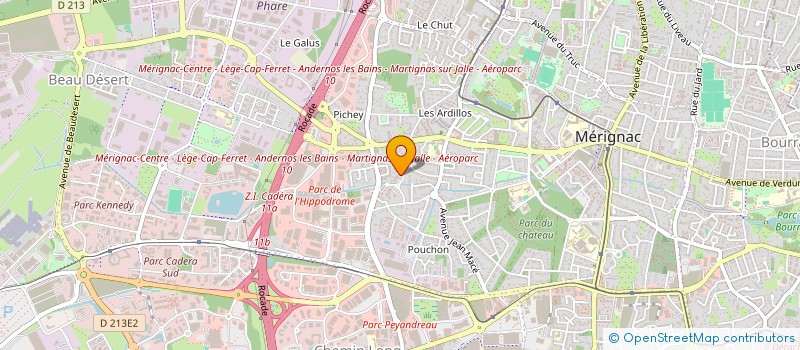 localisation de l'entreprise MADAME CORINNE AFANOU  MERIGNAC