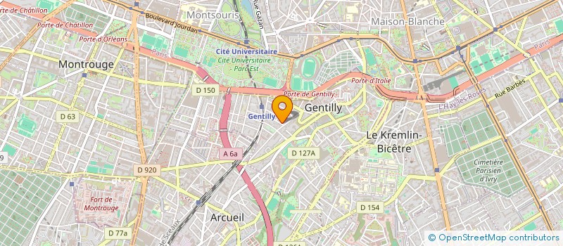 localisation de l'entreprise MADAME CORINNE AILLERET  GENTILLY