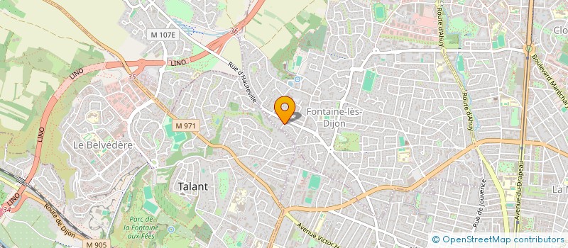 localisation de l'entreprise MADAME CORINNE ALAMANDY  FONTAINE-LES-DIJON