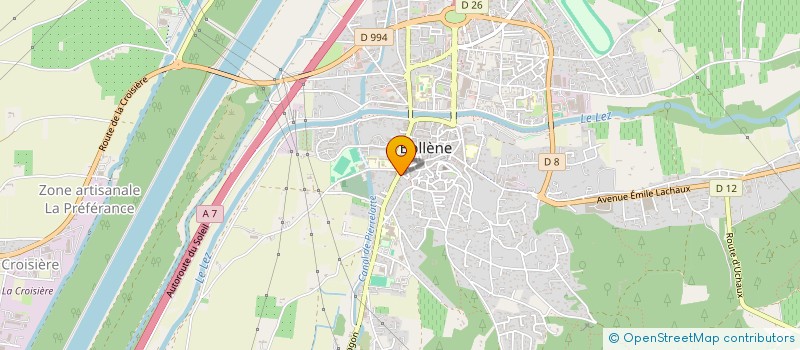 localisation de l'entreprise MADAME CORINNE ALEXANDRE  BOLLENE