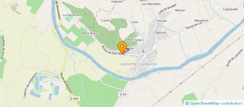 localisation de l'entreprise MADAME CORINNE ALLAOUA  LAMOTHE-CAPDEVILLE