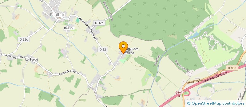 localisation de l'entreprise MADAME CORINNE ALLASSIA  PAULHAC