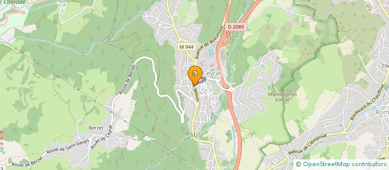 localisation de l'entreprise MADAME CORINNE AMEILBONNE  CEYRAT