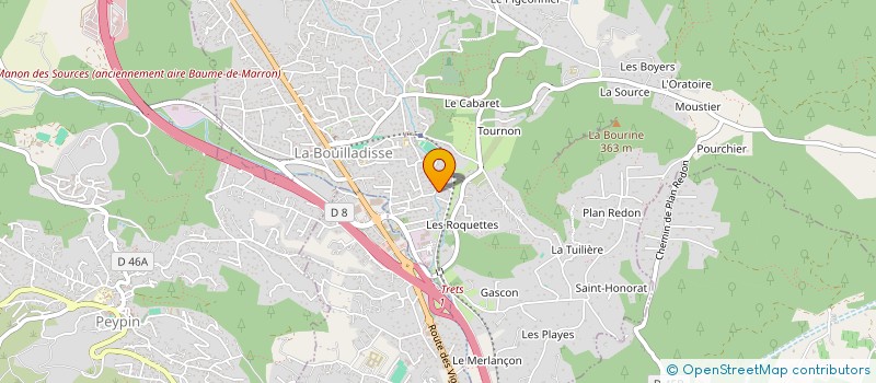 localisation de l'entreprise MADAME CORINNE AMIEL  LA BOUILLADISSE