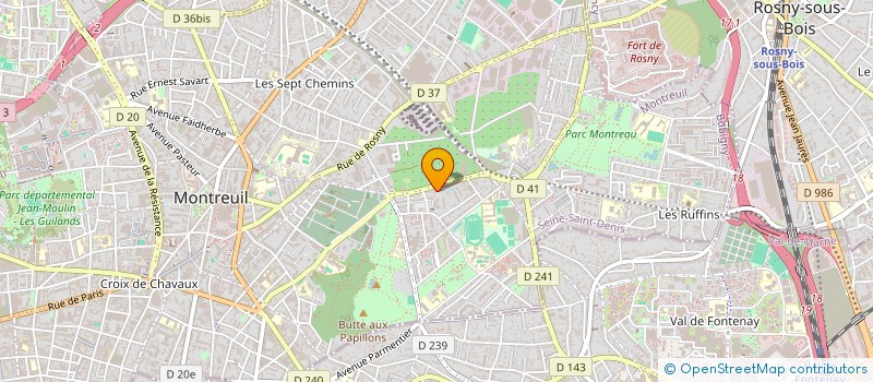 localisation de l'entreprise MADAME CORINNE AMOUSSOU à MONTREUIL