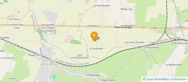 localisation de l'entreprise MADAME CORINNE ANDRE  SAINT-SAUVEUR-LA-POMMERAYE