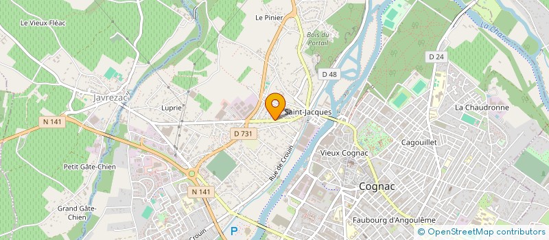 localisation de l'entreprise MADAME CORINNE ANDRIAMASOANDRO à COGNAC