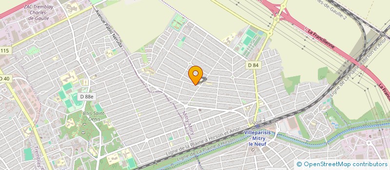 localisation de l'entreprise MADAME CORINNE ANGEVIN  MITRY-MORY