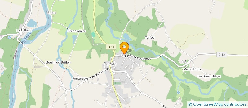 localisation de l'entreprise MADAME CORINNE ANNICK PIGNOUX  PERSAC