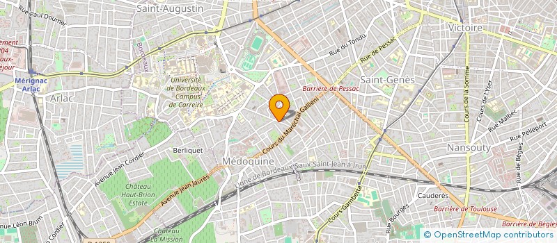 localisation de l'entreprise MADAME CORINNE ARGOTE  BORDEAUX