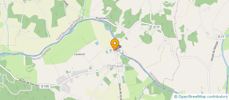 localisation de l'entreprise MADAME CORINNE ARNAUD  PARCOUL-CHENAUD