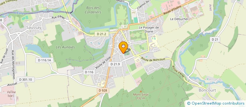 localisation de l'entreprise MADAME CORINNE AUBERT à SAINT-OUEN-MARCHEFROY