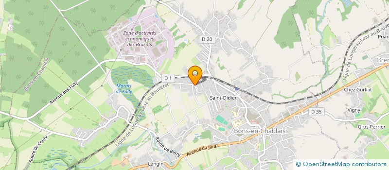 localisation de l'entreprise MADAME CORINNE AUBRY  BONS-EN-CHABLAIS