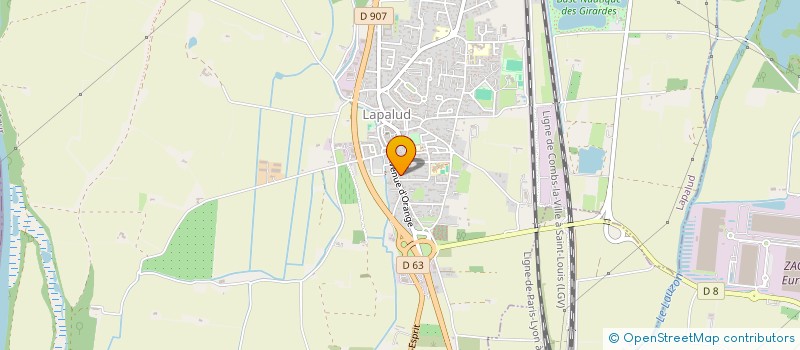 localisation de l'entreprise MADAME CORINNE AUSSEL  LAPALUD