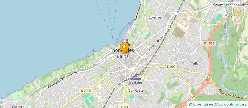 localisation de l'entreprise MADAME CORINNE BACON à THONON-LES-BAINS