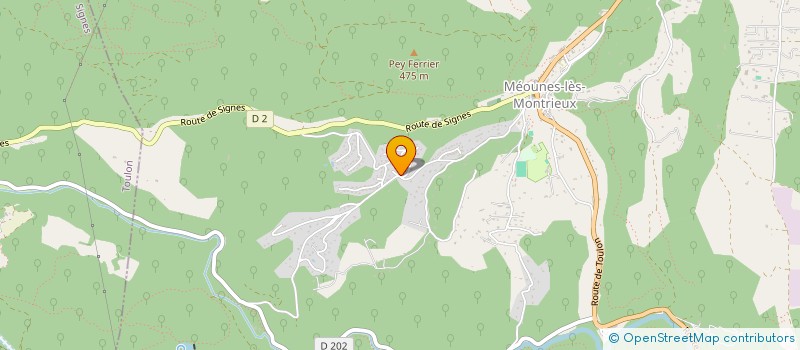 localisation de l'entreprise MADAME CORINNE BALA  MEOUNES-LES-MONTRIEUX