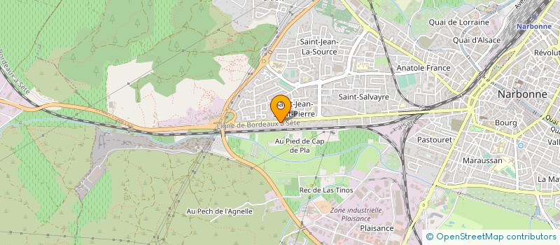 localisation de l'entreprise MADAME CORINNE BALDACHINO  NARBONNE