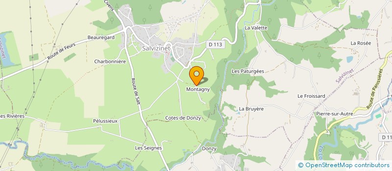 localisation de l'entreprise MADAME CORINNE BALMET  SALVIZINET