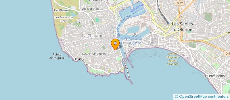 localisation de l'entreprise MADAME CORINNE BARATELLI à LES SABLES D'OLONNE