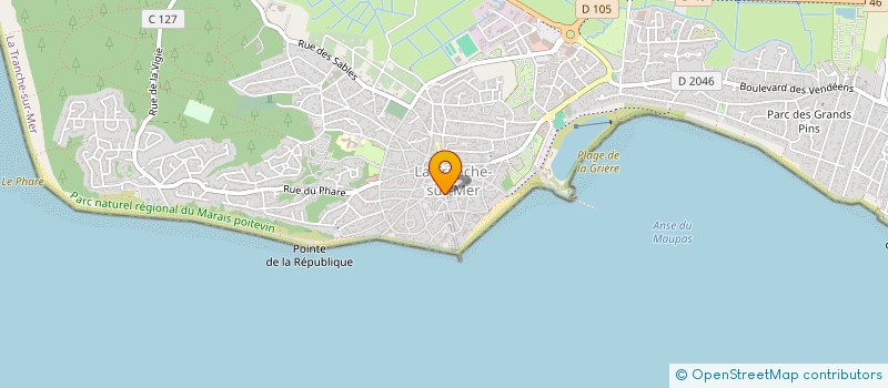 localisation de l'entreprise MADAME CORINNE BARBIER à LA TRANCHE-SUR-MER
