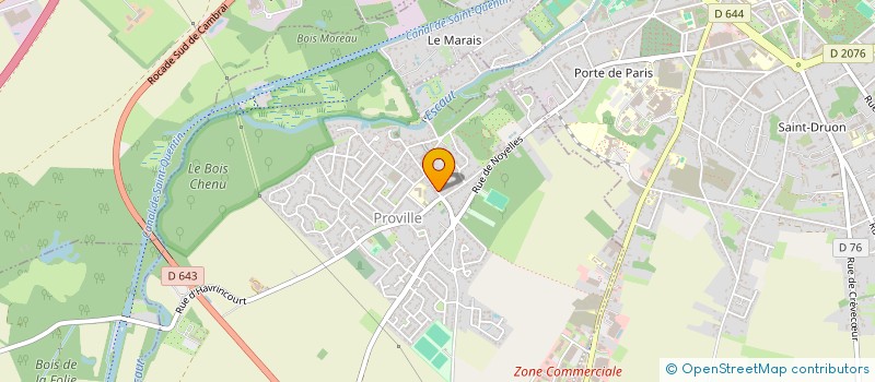 localisation de l'entreprise MADAME CORINNE BASTIN  PROVILLE