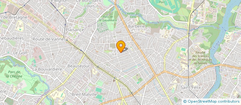 localisation de l'entreprise MADAME CORINNE BAUD à NANTES