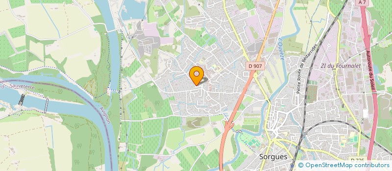 localisation de l'entreprise MADAME CORINNE BAUDOUIN à SORGUES