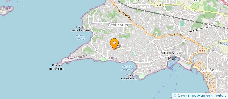localisation de l'entreprise MADAME CORINNE BEAUFILS à SANARY-SUR-MER