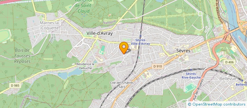 localisation de l'entreprise MADAME CORINNE BECKER  VILLE-D'AVRAY