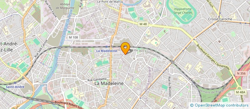 localisation de l'entreprise MADAME CORINNE BELLIER à MARCQ-EN-BARŒUL