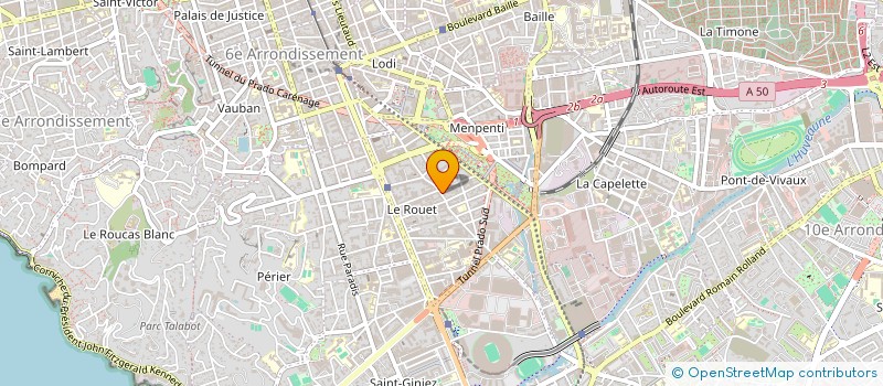 localisation de l'entreprise MADAME CORINNE BENTOLILA  MARSEILLE