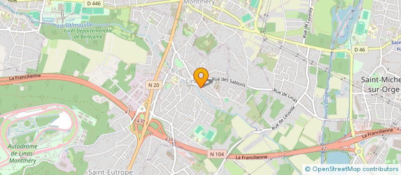 localisation de l'entreprise MADAME CORINNE BERNARD  LINAS