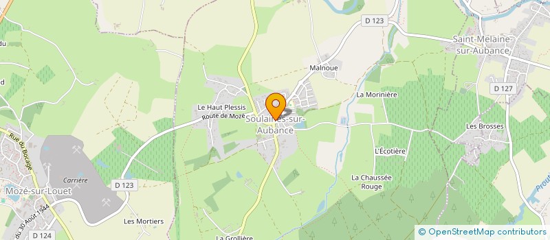 localisation de l'entreprise MADAME CORINNE BERTHIER  SOULAINES-SUR-AUBANCE