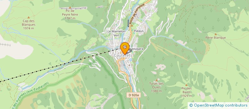 localisation de l'entreprise MADAME CORINNE BERTIN  CAUTERETS