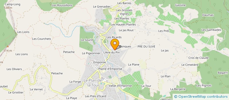 localisation de l'entreprise MADAME CORINNE BEZ à LE PLAN-DE-LA-TOUR