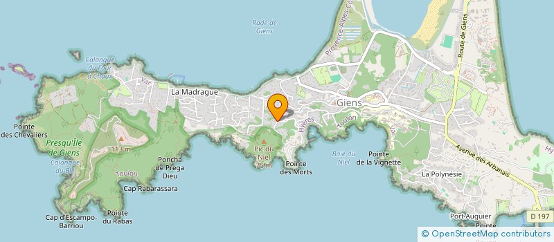 localisation de l'entreprise MADAME CORINNE BEZERT à HYERES