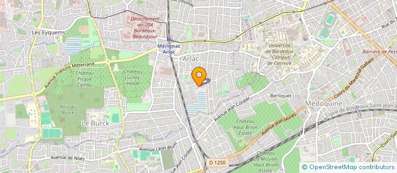 localisation de l'entreprise MADAME CORINNE BILANCINI  MERIGNAC