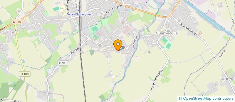 localisation de l'entreprise MADAME CORINNE BILLIAU  ISBERGUES