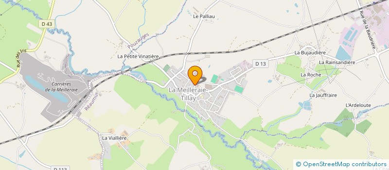 localisation de l'entreprise MADAME CORINNE BIRAUD  LA MEILLERAIE-TILLAY