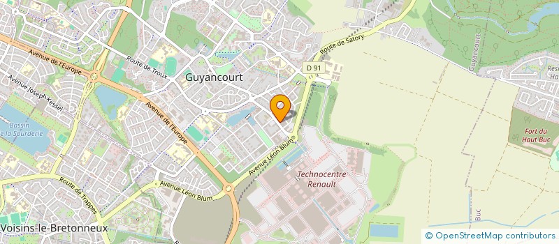 localisation de l'entreprise MADAME CORINNE BISMUTH  GUYANCOURT