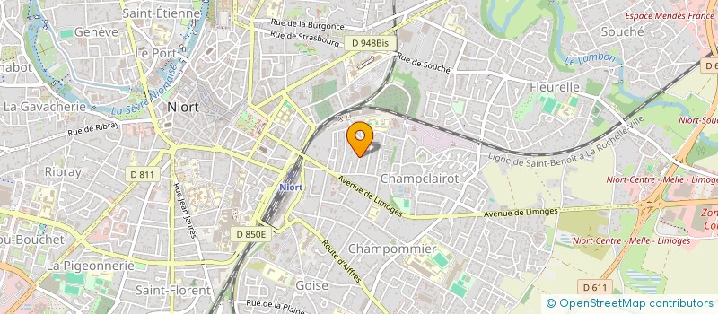 localisation de l'entreprise MADAME CORINNE BIZEC à NIORT