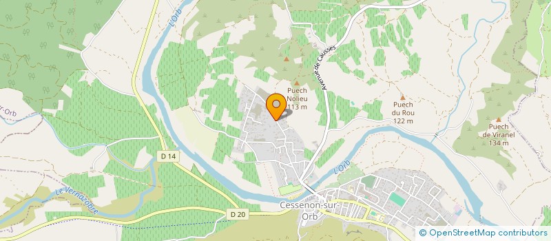 localisation de l'entreprise MADAME CORINNE BLEZY  CESSENON-SUR-ORB