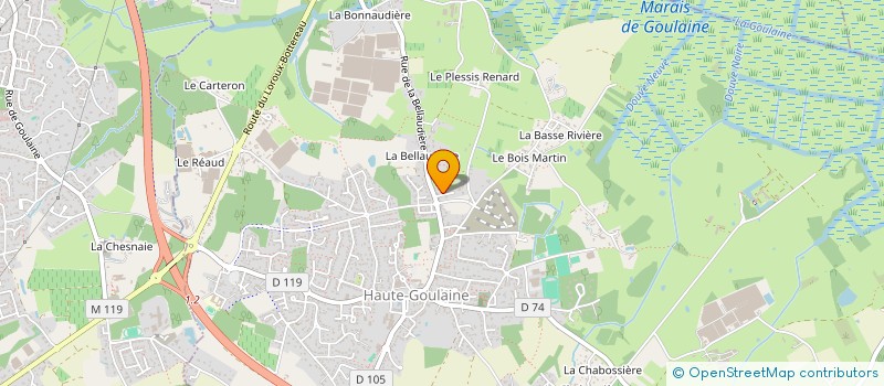 localisation de l'entreprise MADAME CORINNE BLIN à HAUTE-GOULAINE