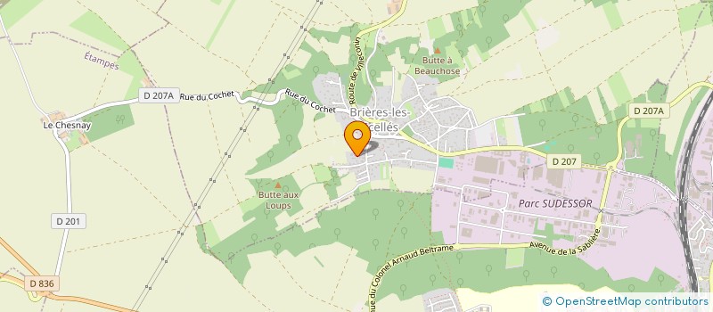 localisation de l'entreprise MADAME CORINNE BLOT  BRIERES-LES-SCELLES